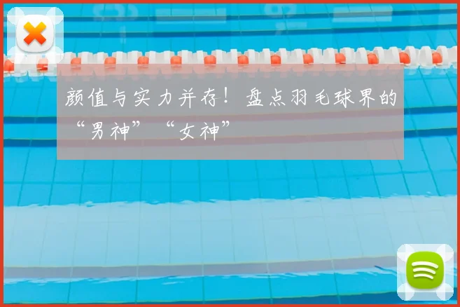 颜值与实力并存！盘点羽毛球界的“男神”“女神”